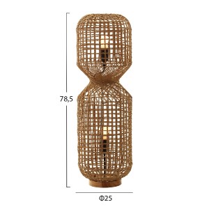 72527 ΦΩΤΙΣΤΙΚΟ ΔΑΠΕΔΟΥ HM4359 ΜΕΤΑΛΛΟ-PAPER ROPE ΣΕ ΚΑΦΕ-2 ΛΑΜΠΕΣ Φ25x78,5Υεκ.
