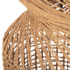 72527 ΦΩΤΙΣΤΙΚΟ ΔΑΠΕΔΟΥ HM4359 ΜΕΤΑΛΛΟ-PAPER ROPE ΣΕ ΚΑΦΕ-2 ΛΑΜΠΕΣ Φ25x78,5Υεκ.