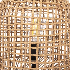 72527 ΦΩΤΙΣΤΙΚΟ ΔΑΠΕΔΟΥ HM4359 ΜΕΤΑΛΛΟ-PAPER ROPE ΣΕ ΚΑΦΕ-2 ΛΑΜΠΕΣ Φ25x78,5Υεκ.