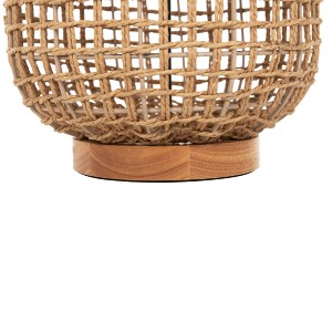 72527 ΦΩΤΙΣΤΙΚΟ ΔΑΠΕΔΟΥ HM4359 ΜΕΤΑΛΛΟ-PAPER ROPE ΣΕ ΚΑΦΕ-2 ΛΑΜΠΕΣ Φ25x78,5Υεκ.