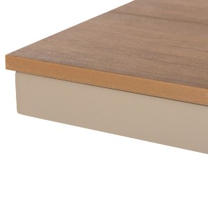 72530 ΠΑΓΚΑΚΙ ΑΛΟΥΜΙΝΙΟΥ TAWNEE HM6038.04 ΣΑΜΠΑΝΙ-POLYWOOD ΚΑΘΙΣΜΑ ΦΥΣΙΚΟ 150x36x45Υεκ.