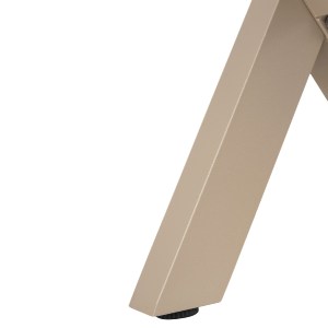 72530 ΠΑΓΚΑΚΙ ΑΛΟΥΜΙΝΙΟΥ TAWNEE HM6038.04 ΣΑΜΠΑΝΙ-POLYWOOD ΚΑΘΙΣΜΑ ΦΥΣΙΚΟ 150x36x45Υεκ.
