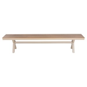 72532 ΠΑΓΚΑΚΙ ΑΛΟΥΜΙΝΙΟΥ TAWNEE HM6040.04 ΣΑΜΠΑΝΙ-POLYWOOD ΚΑΘΙΣΜΑ ΦΥΣΙΚΟ 220x36x44,5Υεκ.