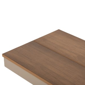 72532 ΠΑΓΚΑΚΙ ΑΛΟΥΜΙΝΙΟΥ TAWNEE HM6040.04 ΣΑΜΠΑΝΙ-POLYWOOD ΚΑΘΙΣΜΑ ΦΥΣΙΚΟ 220x36x44,5Υεκ.