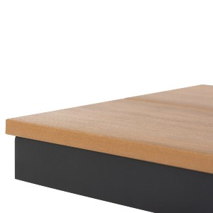 72534 ΠΑΓΚΑΚΙ ΑΛΟΥΜΙΝΙΟΥ TAWNEE HM6040.01 ΑΝΘΡΑΚΙ-POLYWOOD ΚΑΘΙΣΜΑ ΦΥΣΙΚΟ 220x36x44,5Υεκ.