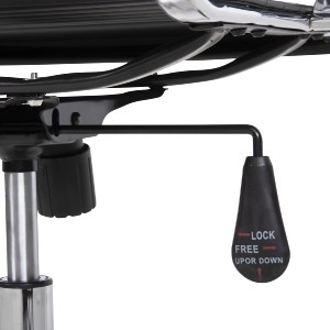 72536 ΚΑΡΕΚΛΑ ΓΡΑΦΕΙΟΥ HM1059.31 ΜΑΥΡΟ PU BOSS ΔΙΕΥΘΥΝΤΟΥ ΠΟΔΙ ΧΡΩΜΙΟΥ 54x57x110Υεκ.