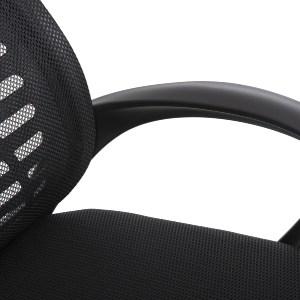 72546 ΚΑΡΕΚΛΑ ΓΡΑΦΕΙΟΥ TRAIL2 HM1193 ΜΑΥΡΟ MESH-ΠΟΔΙ ΧΡΩΜΙΟΥ 62x59x120Yεκ.