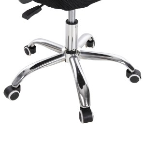 72546 ΚΑΡΕΚΛΑ ΓΡΑΦΕΙΟΥ TRAIL2 HM1193 ΜΑΥΡΟ MESH-ΠΟΔΙ ΧΡΩΜΙΟΥ 62x59x120Yεκ.