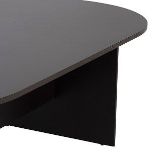 72556 ΓΡΑΦΕΙΟ ΣΥΝΕΔΡΙΑΣΕΩΝ ΟΒΑΛ SIENNA HM2134.02 ΜΕΛΑΜΙΝΗ ΣΕ WENGE 240x120x75Υεκ.