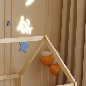 72560 ΚΡΕΒΑΤΙ ΠΑΙΔΙΚΟ PEPE HM678.01 τ.MONTESSORI ΞΥΛΟ ΠΕΥΚΟ ΦΥΣΙΚΟ- 140x70εκ