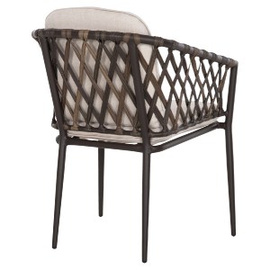 72596 ΠΟΛΥΘΡΟΝΑ ΑΛΟΥΜΙΝΙΟΥ BOLLY HM6080 ΚΑΦΕ-ΣΥΝΘ.RATTAN ΚΑΦΕ-ΜΠΕΖ ΜΑΞΙΛΑΡΙΑ 58,5x67x86Υεκ