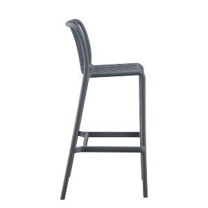 72603 ΣΚΑΜΠΟ BAR ΠΟΛΥΠΡΟΠΥΛΕΝΙΟΥ CONVEE HM6098.03 ΓΚΡΙ 38,5x49,5x102Υεκ.
