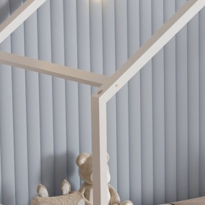 72630 ΚΡΕΒΑΤΙ ΠΑΙΔΙΚΟ KLARICE HM680.03 τ.MONTESSORI-2 ΣΥΡΤΑΡΙΑ-ΞΥΛΟ ΠΕΥΚΟΥ ΛΕΥΚΟ-190x90εκ