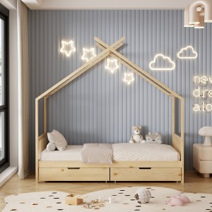 72633 ΚΡΕΒΑΤΙ ΠΑΙΔΙΚΟ KLARICE HM680.01 τ.MONTESSORI-2 ΣΥΡΤΑΡΙΑ-ΞΥΛΟ ΠΕΥΚΟ ΦΥΣΙΚΟ-190x90εκ