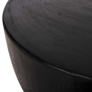 72642 ΤΡΑΠΕΖΙ ΒΟΗΘΗΤΙΚΟ POMPU HM9794.02 ΜΑΥΡΟ ΜΑΣΙΦ ΞΥΛΟ SUAR Φ58x34Υεκ.
