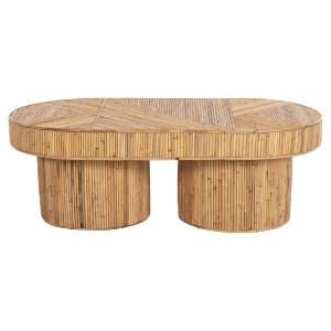 72685 ΤΡΑΠΕΖΙ ΣΑΛΟΝΙΟΥ GATSBY ΟΒΑΛ TOP HM9870 RATTAN ΧΡΩΜΑ ΦΥΣΙΚΟ 110x59x39Υεκ.