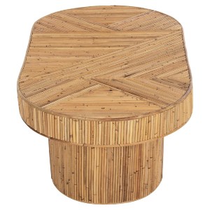 72685 ΤΡΑΠΕΖΙ ΣΑΛΟΝΙΟΥ GATSBY ΟΒΑΛ TOP HM9870 RATTAN ΧΡΩΜΑ ΦΥΣΙΚΟ 110x59x39Υεκ.