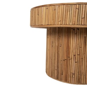 72685 ΤΡΑΠΕΖΙ ΣΑΛΟΝΙΟΥ GATSBY ΟΒΑΛ TOP HM9870 RATTAN ΧΡΩΜΑ ΦΥΣΙΚΟ 110x59x39Υεκ.