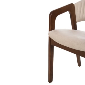 72738 ΠΟΛΥΘΡΟΝΑ DANISH PLUS HM18145.02 ΞΥΛΟ ΚΑΡΥΔΙΑΣ-ΥΦΑΣΜΑ ΣΕ ΕΚΡΟΥ 57x59x79Υεκ.