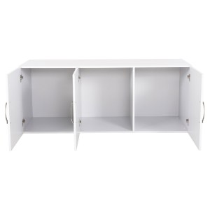 72743 ΠΑΤΑΡΙ 3ΦΥΛΛΗΣ ΝΤΟΥΛΑΠΑΣ ΜΕΛΑΜΙΝΗΣ CARLY HM385.05 ΣΕ ΧΡΩΜΑ ΛΕΥΚΟ 150X55X60Υεκ