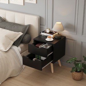 72765 ΚΟΜΟΔΙΝΟ DINKL HM2472.02 ΜΕΛΑΜΙΝΗ-2 ΣΥΡΤΑΡΙΑ-WENGE 29,7x29,7x45Υεκ