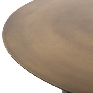 72833 ΤΡΑΠΕΖΙ ΣΑΛΟΝΙΟΥ CUTTY HM9722 ΜΕΤΑΛΛIKO ΣΕ ΜΑΥΡΟ-ΣΚΟΥΡΟ ΧΑΛΚΙΝΟ Φ76x45,5Yεκ