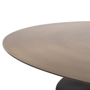 72833 ΤΡΑΠΕΖΙ ΣΑΛΟΝΙΟΥ CUTTY HM9722 ΜΕΤΑΛΛIKO ΣΕ ΜΑΥΡΟ-ΣΚΟΥΡΟ ΧΑΛΚΙΝΟ Φ76x45,5Yεκ