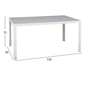 72840 ΣΕΤ ΤΡΑΠΕΖΑΡΙΑΣ 5ΤΜΧ BRONCA HM21023 ΜΕΤΑΛ.ΤΡΑΠΕΖΙ-4 ΠΟΛΥΘΡΟΝΕΣ ΑΛΟΥΜΙΝΙΟΥ-ΛΕΥΚΟ