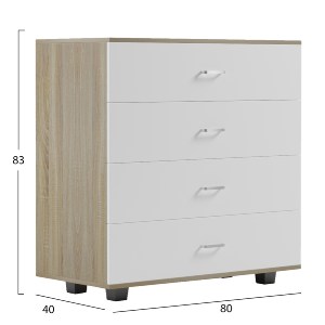 72886 ΣΥΡΤΑΡΙΕΡΑ ΜΕΛΑΜΙΝΗΣ ME 4 ΣΥΡΤΑΡΙΑ SONAMA HM8996.04 80x40x83Yεκ.