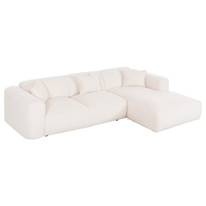 72888 ΚΑΝΑΠΕΣ ΓΩΝΙΑ BRICKEN HM3275.02R ΛΕΥΚΟ ΥΦΑΣΜΑ 110-282x98-160x72Υεκ.
