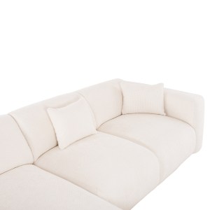 72890 ΚΑΝΑΠΕΣ ΓΩΝΙΑ (ΑΡΙΣΤΕΡΗ) BRICKEN HM3275.02L ΛΕΥΚΟ ΥΦΑΣΜΑ 110-282x98-160x72Υεκ.
