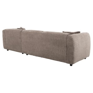 72891 ΚΑΝΑΠΕΣ ΓΩΝΙΑ (ΔΕΞΙΑ) TREAT HM3277.02R ΣΚΟΥΡΟ ΜΠΕΖ ΥΦΑΣΜΑ 270x163x74Υεκ.