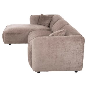 72892 ΚΑΝΑΠΕΣ ΓΩΝΙΑ (ΑΡΙΣΤΕΡΗ) TREAT HM3277.02L ΣΚΟΥΡΟ ΜΠΕΖ ΥΦΑΣΜΑ 270x163x74Υεκ.