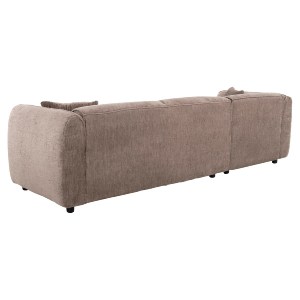 72892 ΚΑΝΑΠΕΣ ΓΩΝΙΑ (ΑΡΙΣΤΕΡΗ) TREAT HM3277.02L ΣΚΟΥΡΟ ΜΠΕΖ ΥΦΑΣΜΑ 270x163x74Υεκ.