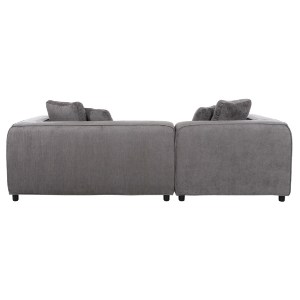 72895 ΚΑΝΑΠΕΣ ΓΩΝΙΑ (ΑΡΙΣΤΕΡΗ) 3-ΘΕΣΙΟΣ GRACE HM3280.03L ΓΚΡΙ ΥΦΑΣΜΑ 252x160x70-90Υεκ