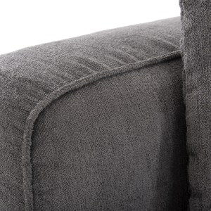 72895 ΚΑΝΑΠΕΣ ΓΩΝΙΑ (ΑΡΙΣΤΕΡΗ) 3-ΘΕΣΙΟΣ GRACE HM3280.03L ΓΚΡΙ ΥΦΑΣΜΑ 252x160x70-90Υεκ