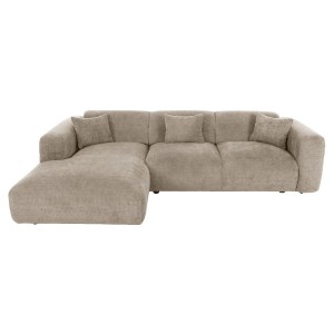 72904 ΚΑΝΑΠΕΣ ΓΩΝΙΑ (ΑΡΙΣΤΕΡΗ) BRICKEN HM3275.01L ΜΠΕΖ ΥΦΑΣΜΑ 110-282x98-160x72Υεκ.