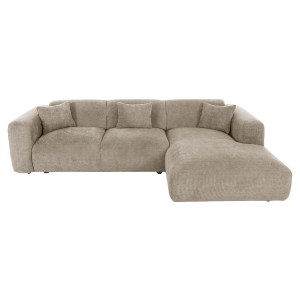 72905 ΚΑΝΑΠΕΣ ΓΩΝΙΑ BRICKEN HM3275.01R ΜΠΕΖ ΥΦΑΣΜΑ 110-282x98-160x72Υεκ.
