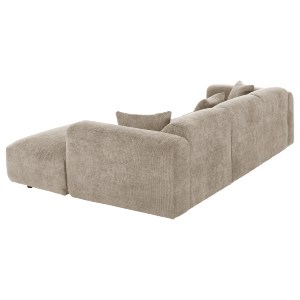 72905 ΚΑΝΑΠΕΣ ΓΩΝΙΑ BRICKEN HM3275.01R ΜΠΕΖ ΥΦΑΣΜΑ 110-282x98-160x72Υεκ.