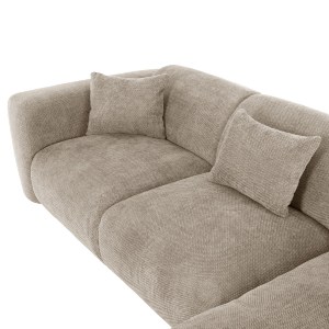 72905 ΚΑΝΑΠΕΣ ΓΩΝΙΑ BRICKEN HM3275.01R ΜΠΕΖ ΥΦΑΣΜΑ 110-282x98-160x72Υεκ.