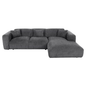 72906 ΚΑΝΑΠΕΣ ΓΩΝΙΑ BRICKEN HM3275.04R ΑΝΘΡΑΚΙ ΥΦΑΣΜΑ 110-282x98-160x72Υεκ.