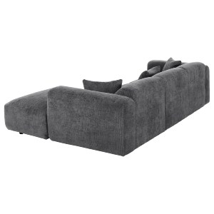 72906 ΚΑΝΑΠΕΣ ΓΩΝΙΑ BRICKEN HM3275.04R ΑΝΘΡΑΚΙ ΥΦΑΣΜΑ 110-282x98-160x72Υεκ.