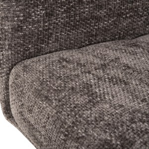 72908 ΠΟΛΥΘΡΟΝΑΚΙ ΤΡΑΠΕΖΑΡΙΑΣ GAZER HM9845.03 ΓΚΡΙ YΦΑΣΜΑ-ΠΟΔΙΑ RUBBERWOOD 66x63x91Υεκ.