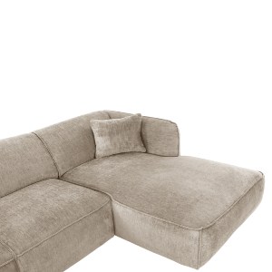 72910 ΚΑΝΑΠΕΣ ΓΩΝΙΑ (ΔΕΞΙΑ) TREAT HM3277.01Ρ ΜΠΕΖ ΥΦΑΣΜΑ 270x163x74Υεκ.