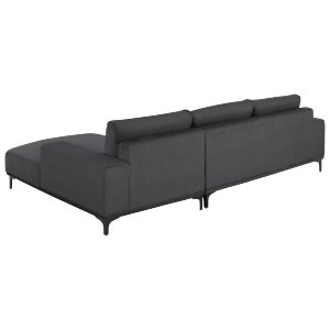 72921 ΚΑΝΑΠΕΣ ΓΩΝΙΑ (ΔΕΞΙΑ) NOA HM3278.02R ΑΝΘΡΑΚΙ ΥΦΑΣΜΑ 288x90-157x67-80Υεκ.