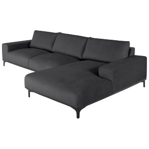 72921 ΚΑΝΑΠΕΣ ΓΩΝΙΑ (ΔΕΞΙΑ) NOA HM3278.02R ΑΝΘΡΑΚΙ ΥΦΑΣΜΑ 288x90-157x67-80Υεκ.