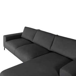 72921 ΚΑΝΑΠΕΣ ΓΩΝΙΑ (ΔΕΞΙΑ) NOA HM3278.02R ΑΝΘΡΑΚΙ ΥΦΑΣΜΑ 288x90-157x67-80Υεκ.