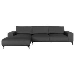 72922 ΚΑΝΑΠΕΣ ΓΩΝΙΑ (ΑΡΙΣΤΕΡΗ) NOA HM3278.02L ΑΝΘΡΑΚΙ ΥΦΑΣΜΑ 288x90-157x67-80Υεκ.