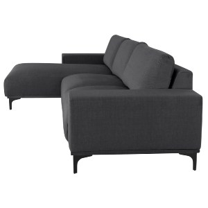 72922 ΚΑΝΑΠΕΣ ΓΩΝΙΑ (ΑΡΙΣΤΕΡΗ) NOA HM3278.02L ΑΝΘΡΑΚΙ ΥΦΑΣΜΑ 288x90-157x67-80Υεκ.