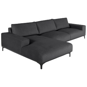 72922 ΚΑΝΑΠΕΣ ΓΩΝΙΑ (ΑΡΙΣΤΕΡΗ) NOA HM3278.02L ΑΝΘΡΑΚΙ ΥΦΑΣΜΑ 288x90-157x67-80Υεκ.